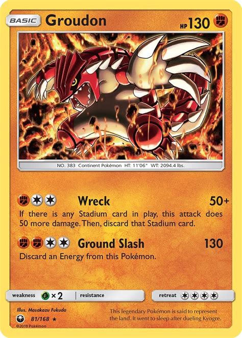 Groudon Pokemon Card