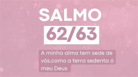 Salmo A Minha Alma Tem Sede De V S Como A Terra Sedenta