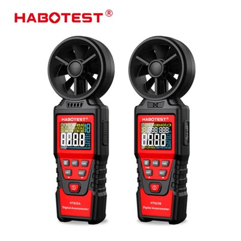 Habotest Ht Digital Anemometer Handheld Wind Speed Meter Air Flow