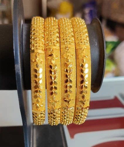 Golden Brass Gold Plated Designer Bangles At 100 Set In Rajkot ID