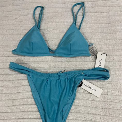 Gorgeous Blue Glassons Bikinis Brand New With Tags Depop