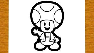 Como Desenhar Toad Do Super Mario Desenhos F Ceis Doovi