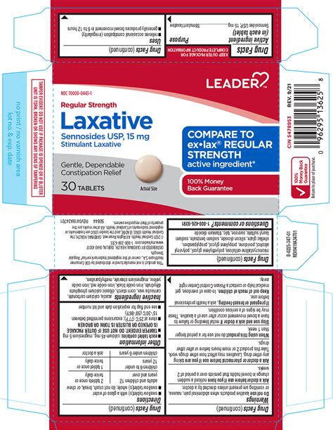 Ndc 70000 0443 Laxative Tablet Sugar Coated Oral