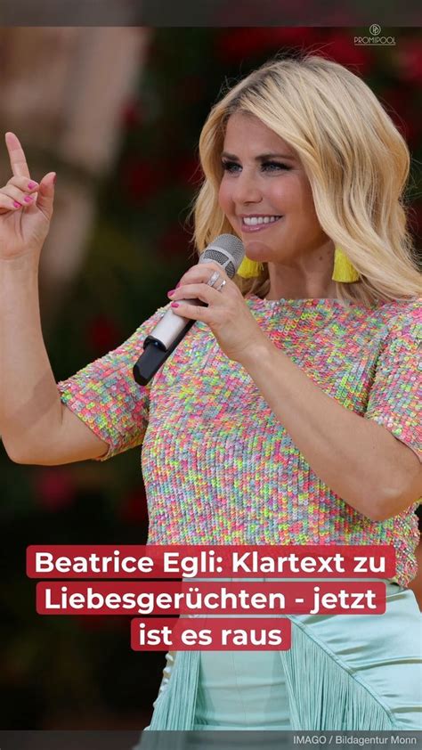 Beatrice Egli Klartext zu Liebesgerüchten jetzt ist es raus Video