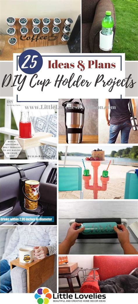 25 DIY Cup Holder Projects – How To Make A Cup Holder | Becherhalter ...