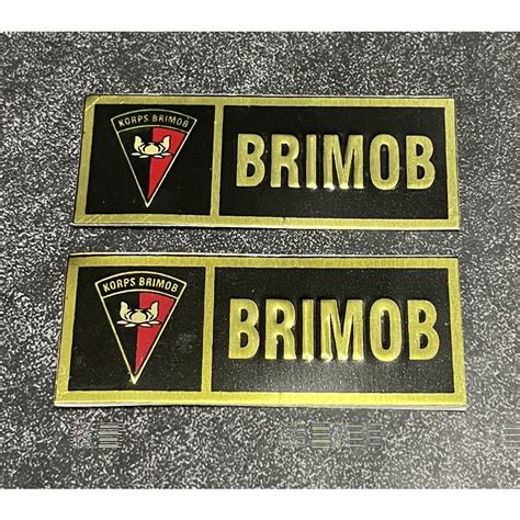 Jual Sticker Plat Brimob Htm Stiker Plat Brimob Stiker Brimob