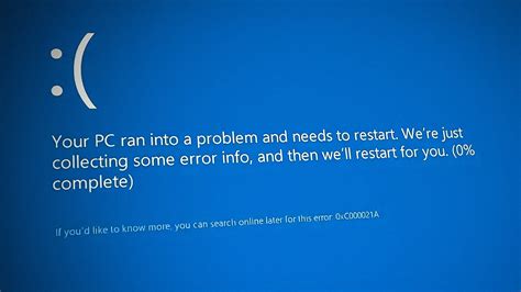 How To Fix Error 0xc000021a In Windows 8 And 10