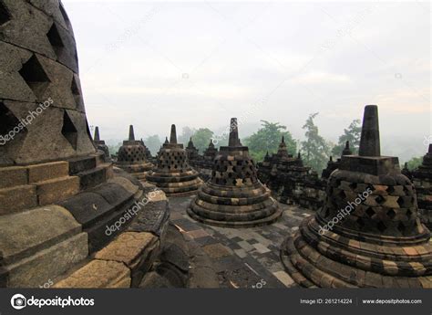 borobudur temple yogyakarta java island indonesia stock photo