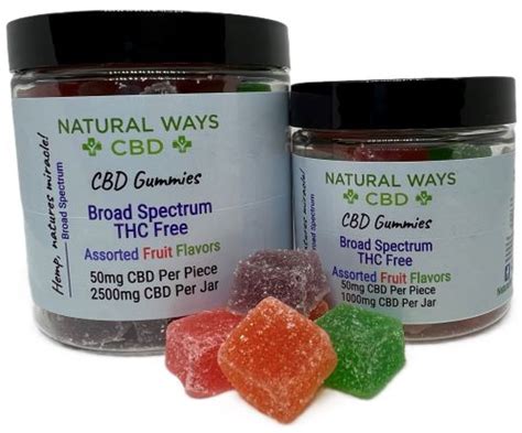 50mg Broad Spectrum Cbd Gummies Thc Free Natural Ways Cbd