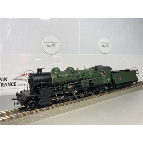 STEAM LOCOMOTIVE 141D318 HO EpIII GREEN AND BLACK BADAN SNCF BY