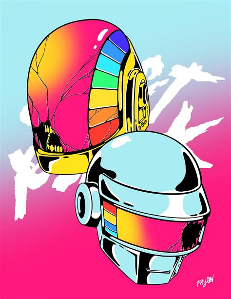 Daft Punk artwork I wanted to share : r/EDM