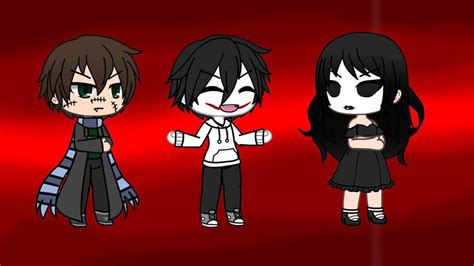 Homicidal Liu Jeff The Killer And Jane The Killer Gacha Life