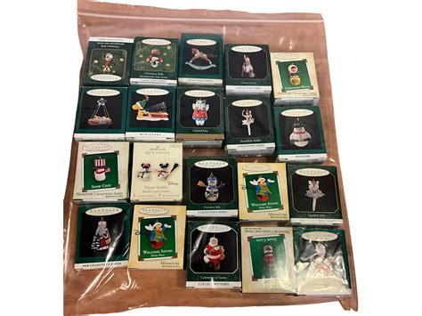 Lot Miniature Hallmark Keepsake Ornaments