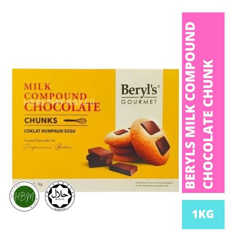 Beryls Gourmet Compound Chocolate Chunks Milk Dark Sama Cadbury