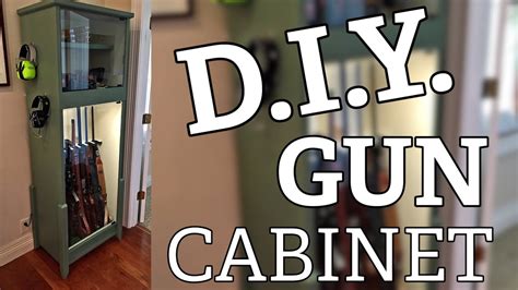 How To Build Your Own Gun Cabinet Youtube