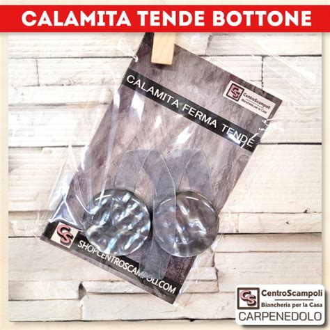 Calamita Per Tende Bottone Grigio Centro Scampoli Carpenedolo