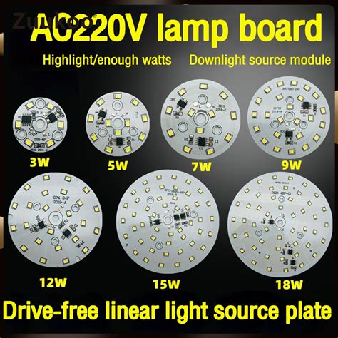 Pcs Ac V M Dulo De Luz Led Chip Para L Mpada W W W W W W