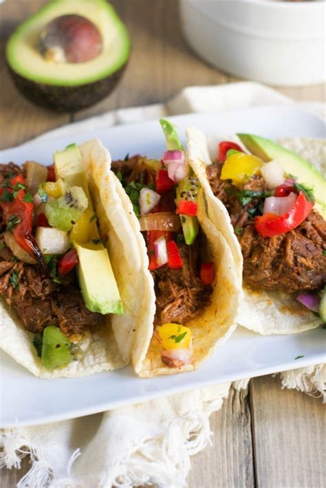 Crockpot Shredded Beef Tacos A Dash Of Megnut