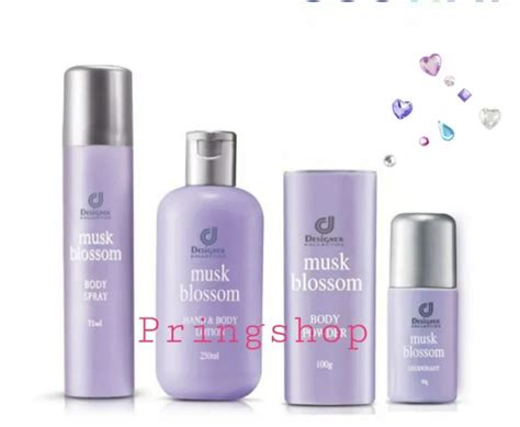 Designer Musk Blossom Ody Lotion 4 ชิ้น โลชั่นน้ำหอม แป้งหอมโรยตัว โรลออน บอดี้สเปรย์ โลชั่นหอมๆ