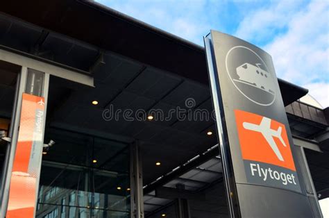 oslo airport express train station editorial stock image image