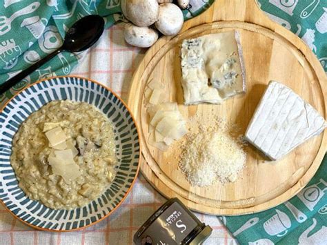 Risotto Cuatro Quesos Con Setas Y Trufa Paso A Paso