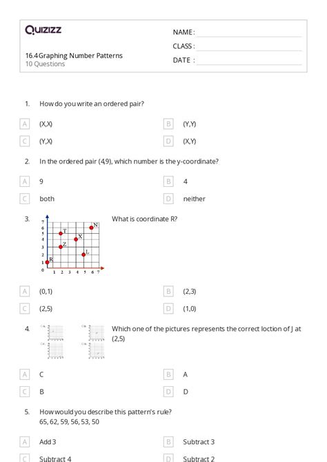 50 Number Patterns Worksheets For 5th Class On Quizizz Free And Printable