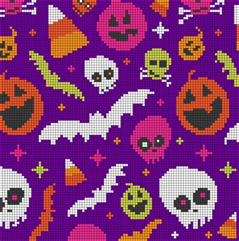 Halloween Perler Bead Pattern 17477 Alpha Friendship Bracelet