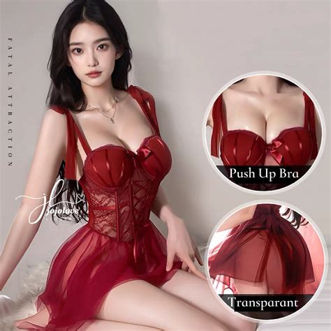 Jual Jojolovers Sexy Lingerie Bodystocking Wanita Nightdress Premium