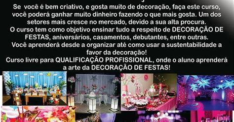 Decoração De Festa Curso - .: CURSO DE DECORAÇÃO DE FESTA!