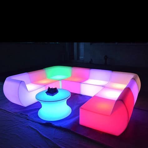 Lighting sofa and any other glow led furniture we can provided to you