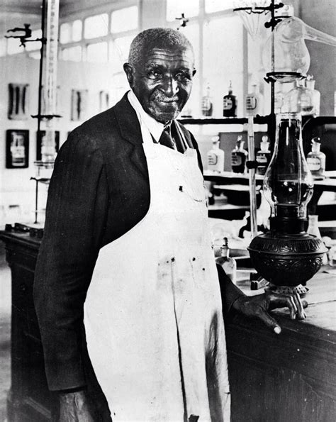 George Washington Carver In His Laboratory George Washington Carver African American