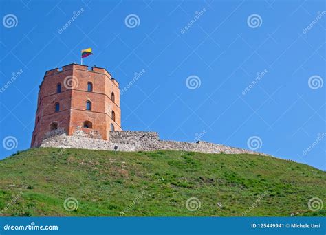 Gediminas` Tower or Castle, the Remaining Part of the Upper Castle in ...