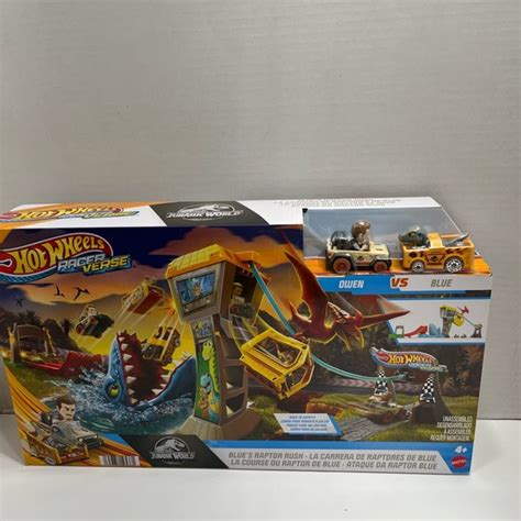 Mattel Toys Mattel Hot Wheels Jurassic World Racer Verse Blues