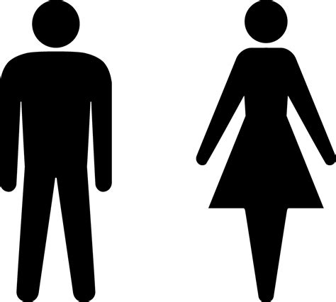 Set Of Man And Woman Icons For Restroom Vector Toilet Signs Of Ladies