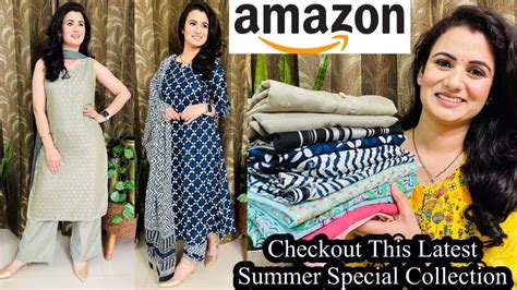 Amazon Kurta Set Haul👗summer Special Outfits👗floral Print Cotton Kurta