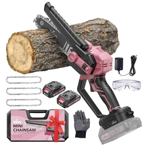 Snapklik IDOO Cordless Mini Chainsaw 6inch Portable Electric