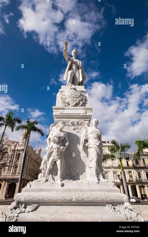 Statue Of Jose Marti In The Parque Central Central Park In Front Of