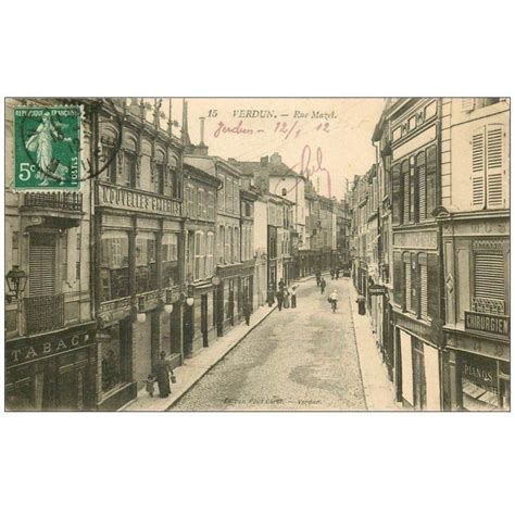 Carte Postale Ancienne Verdun Rue Mazel Nouvelles Galeries