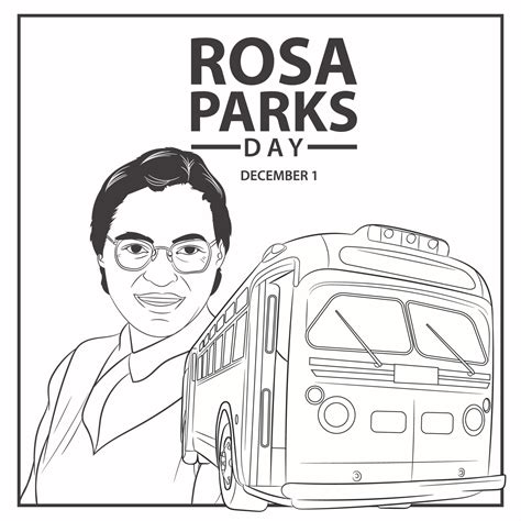 Sketch For Rosa Parks Day An American Activist 14323243 Vector Art