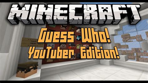 Minecraft Guess Who Youtuber Edition Mini Game Youtube