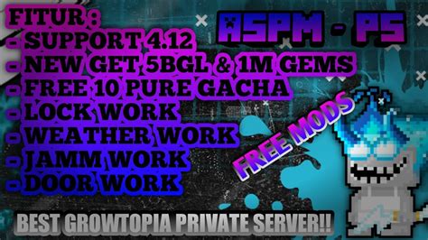 New Gtps New Get Bgl M Gems Best Growtopia Private Server