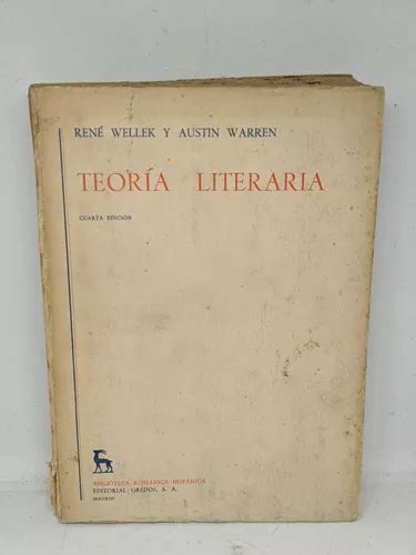 René Wellek Y Austin Warren Teoría Literaria