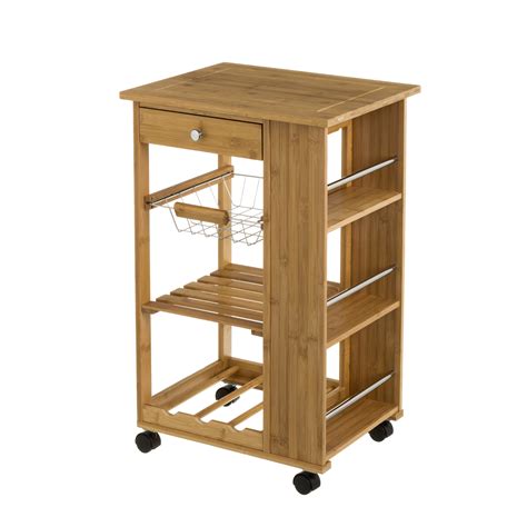 Brambly Cottage Marilee 48cm Solid Wood Kitchen Trolley And Reviews