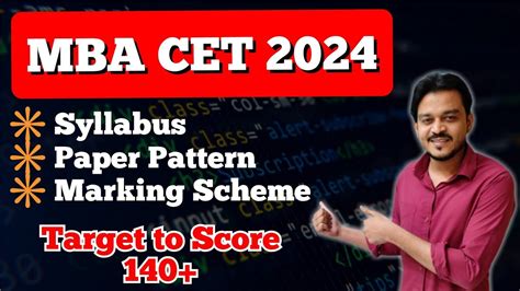 Mba Cet 2024 Preparation Mba Cet Syllabus 2024 Mba Cet Paper