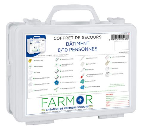 Coffret De Secours B Timent Personnes