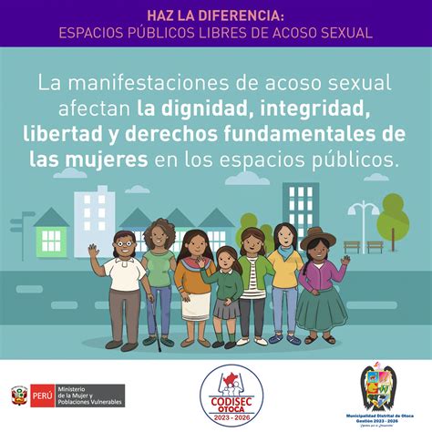 Espacios Públicos Libres De Acoso Sexual Noticias Municipalidad