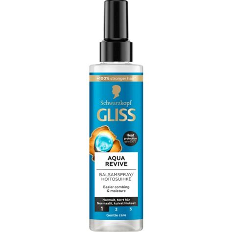 K P Schwarzkopf Gliss Express Repair Conditioner Spray Aqua Revive