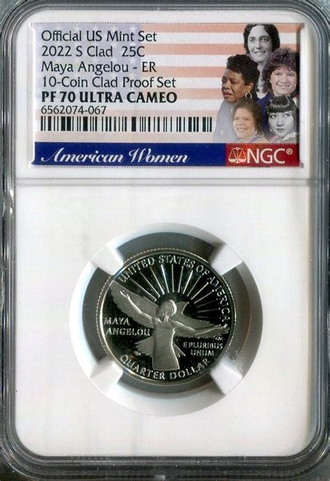 D Maya Angelou American Women Ngc Clad Pf Ultra