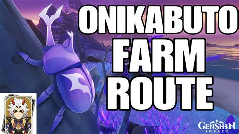 ONIKABUTO Farm Route Arataki Itto Ascension Material YouTube