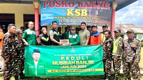 Ansor Banser Lampung Timur Gelar Aksi Peduli Kemanusiaan Pada Warga